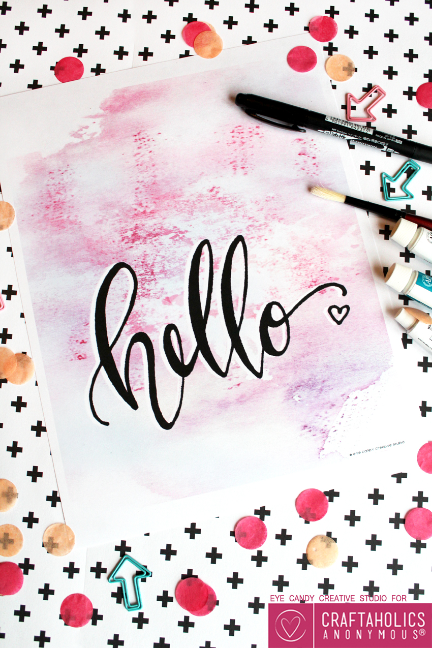 Cute Free Hello Printable