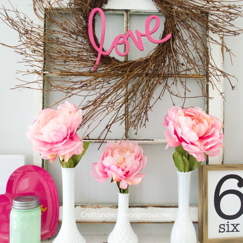 DIY Valentine Decor ideas @CraftaholicsAnonymous