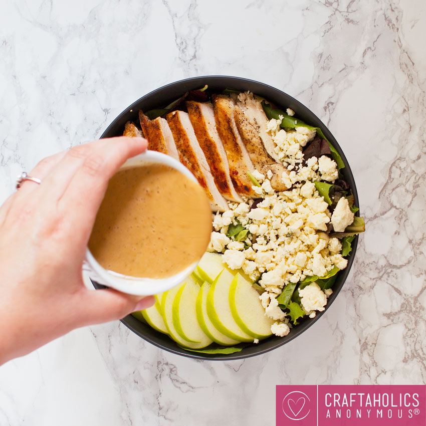 how to make a yummy salad and homemade dressing