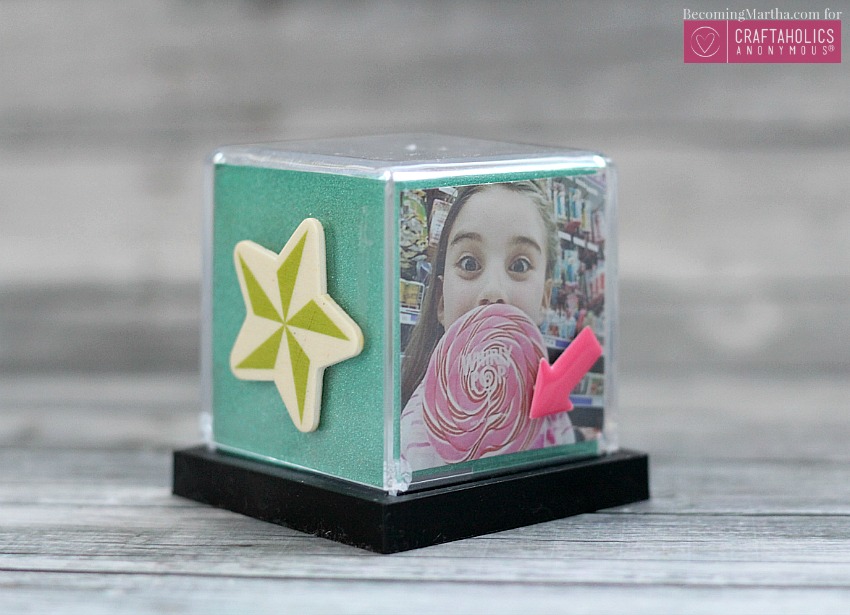 instagram photo display cube