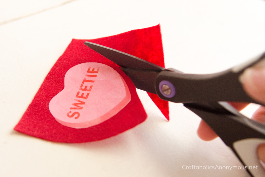 Valentine craft idea _ Valentine's Day conversation hearts