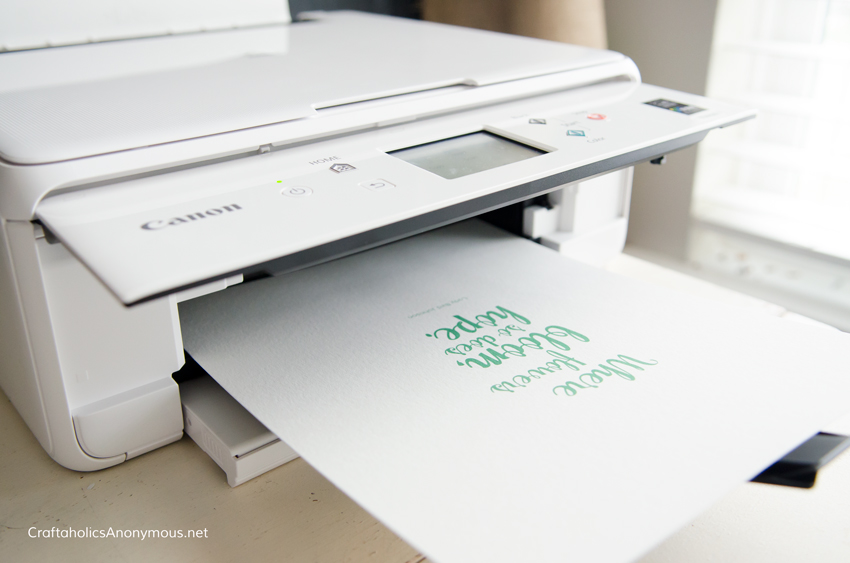 how to print on watercolor paper