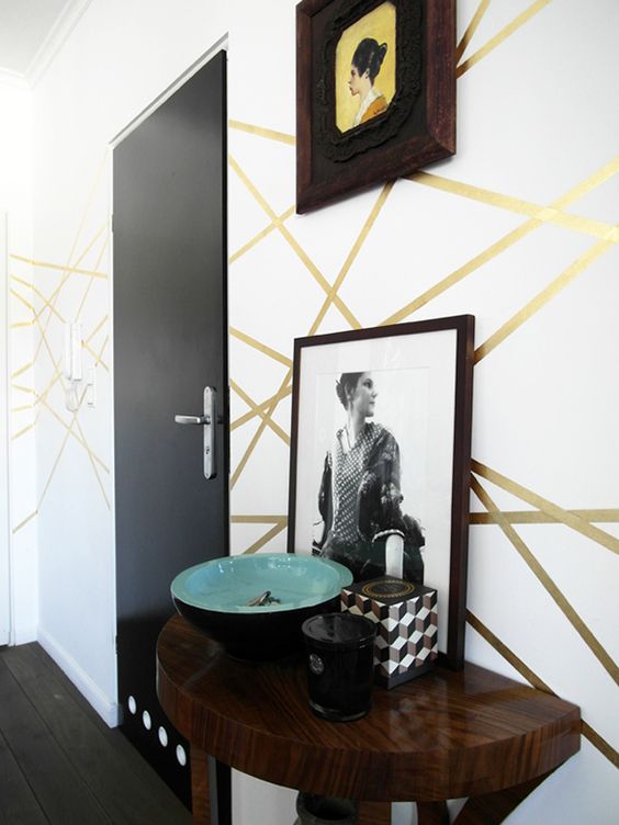 faux wallpaper DIYs