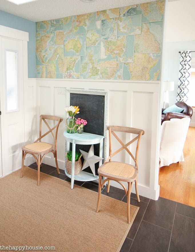 faux wallpaper DIYs