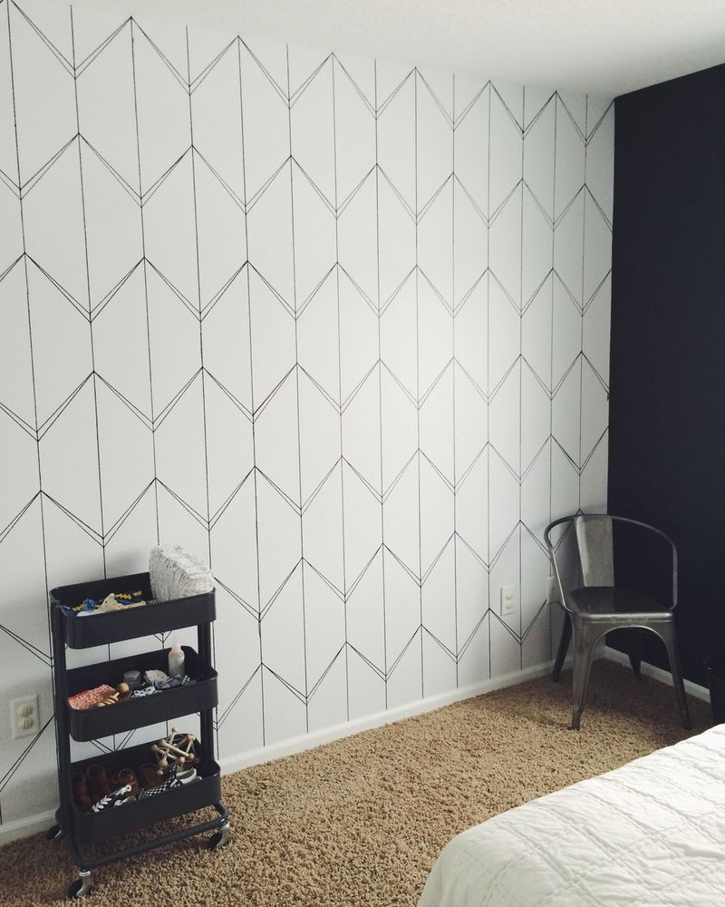 faux wallpaper DIYs
