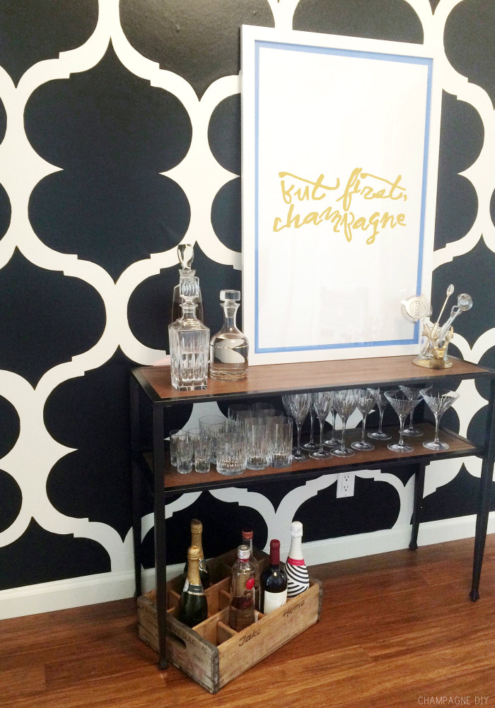 faux wallpaper DIYs