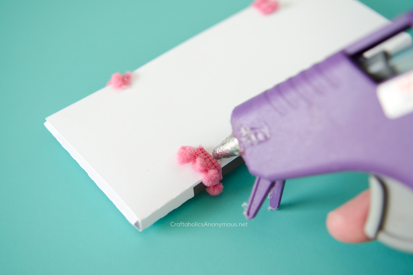 Hot glue pom poms Hot glue pom poms