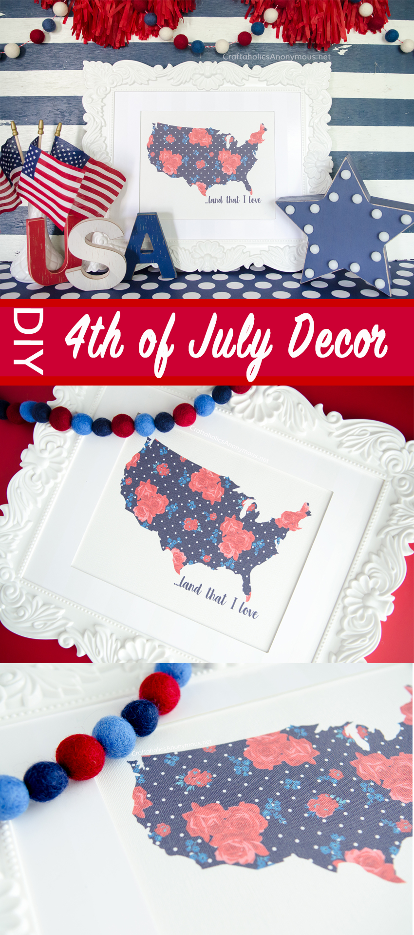 4th of July Decor DIY and crafts