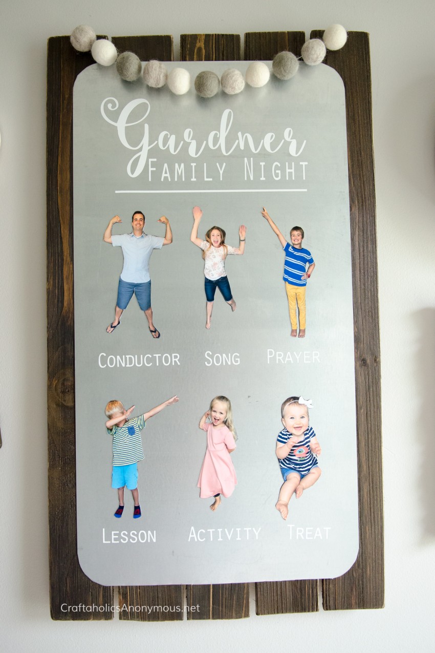 DIY Family Home Evening Board :: Such a clever idea!