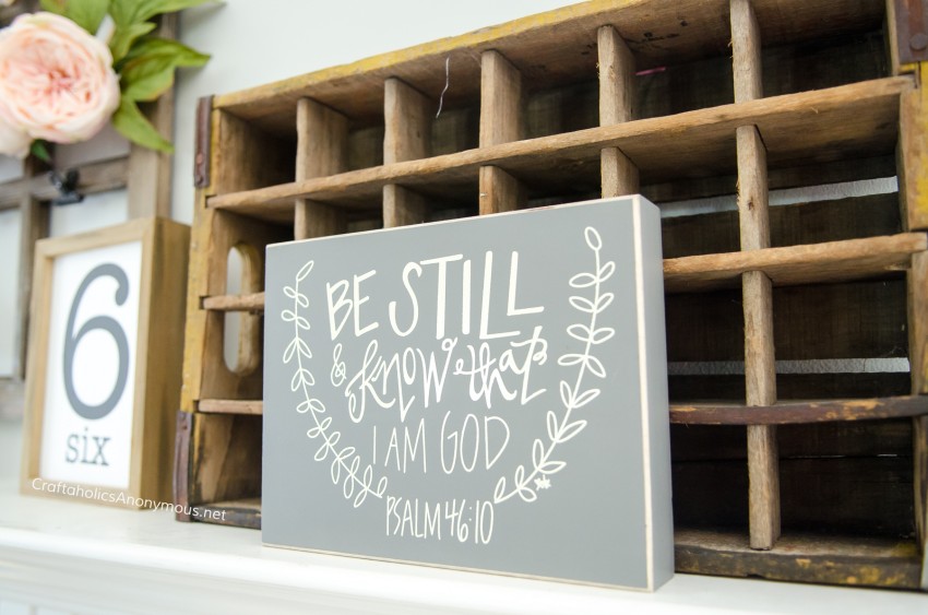 Be Still and Know that I am God scripture decor 