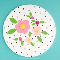 Florals and Polka Dots Painting