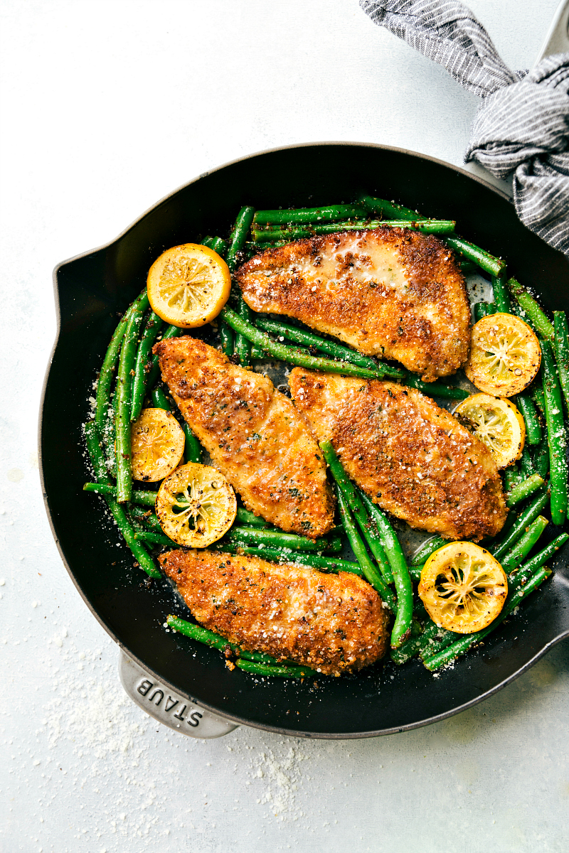 One Skillet Lemon Parmesan Chicken