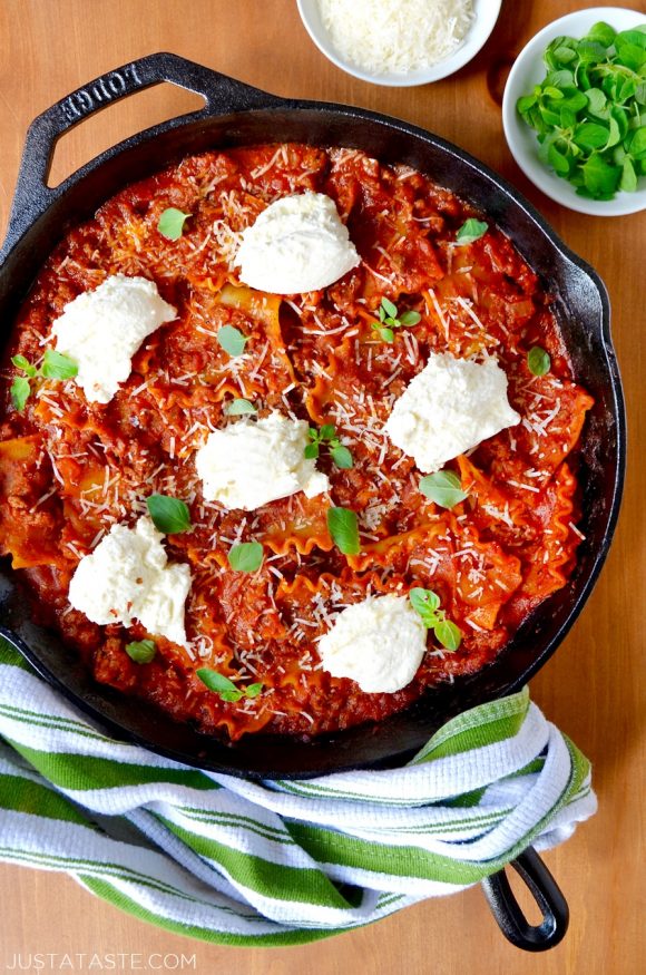 Easy Skillet Lasagna