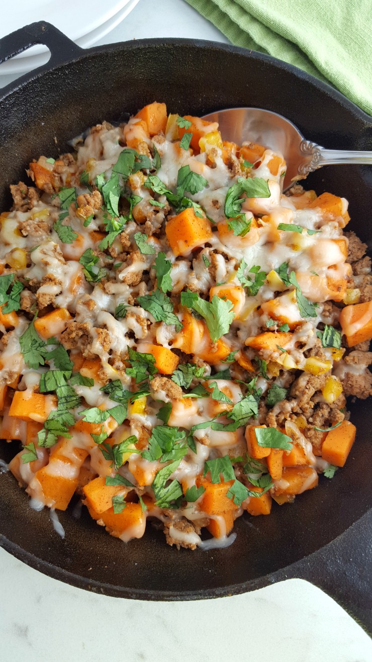 Ground Turkey & Sweet Potato Skillet