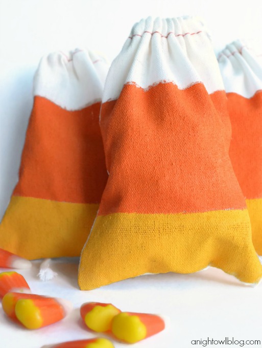 Candy Corn Favor Bags from A Night Owl Blog