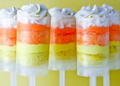 Candy Corn Push Pops from Confessions of a Cookbook Queen