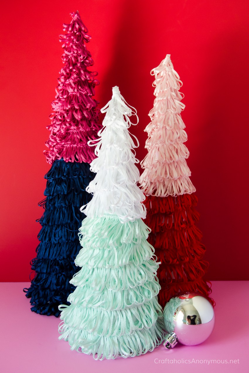 Craftaholics Anonymous® Colorful Mini Christmas Trees Craftaholics Anonymous® Colorful Mini Christmas Trees
