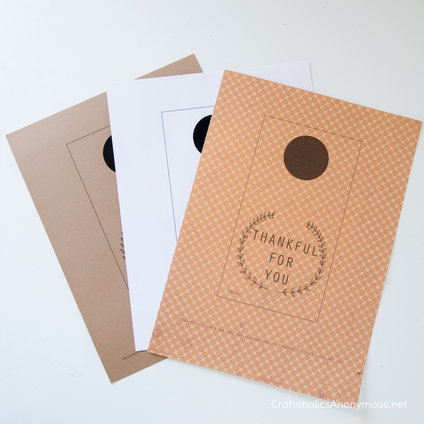 Thanksgiving Printable Tag