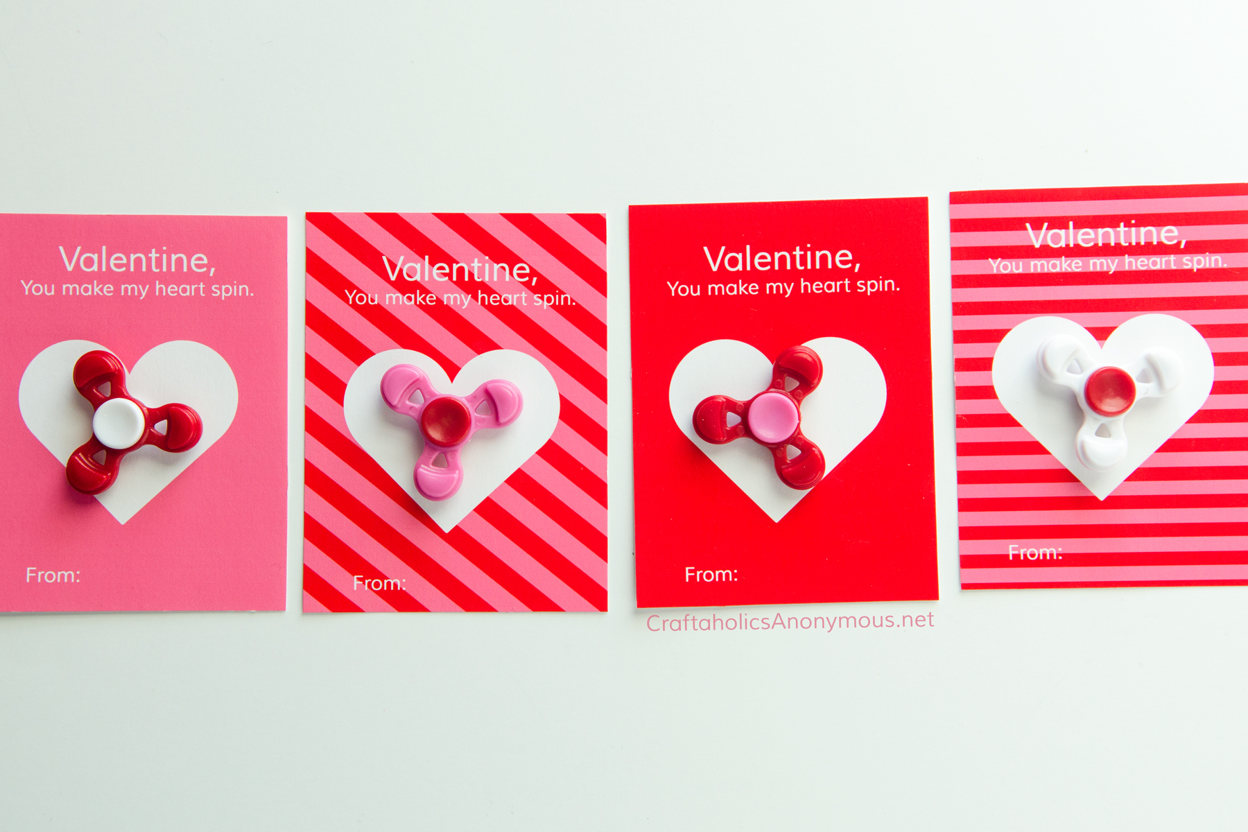 Valentine Printables Fidgett Spinners || valentine, you make my heart spin