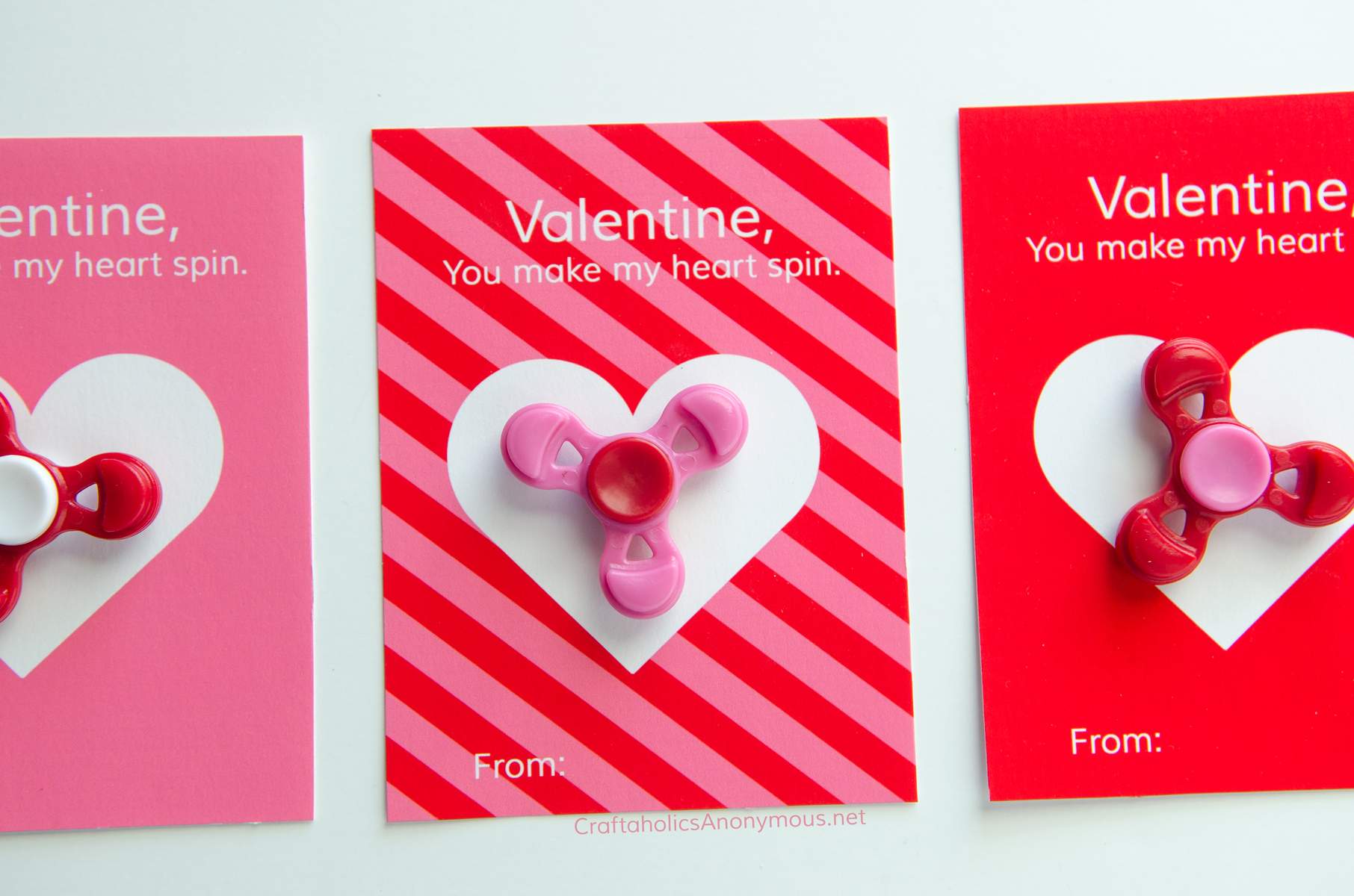 Valentine Fidget Spinner Printable 