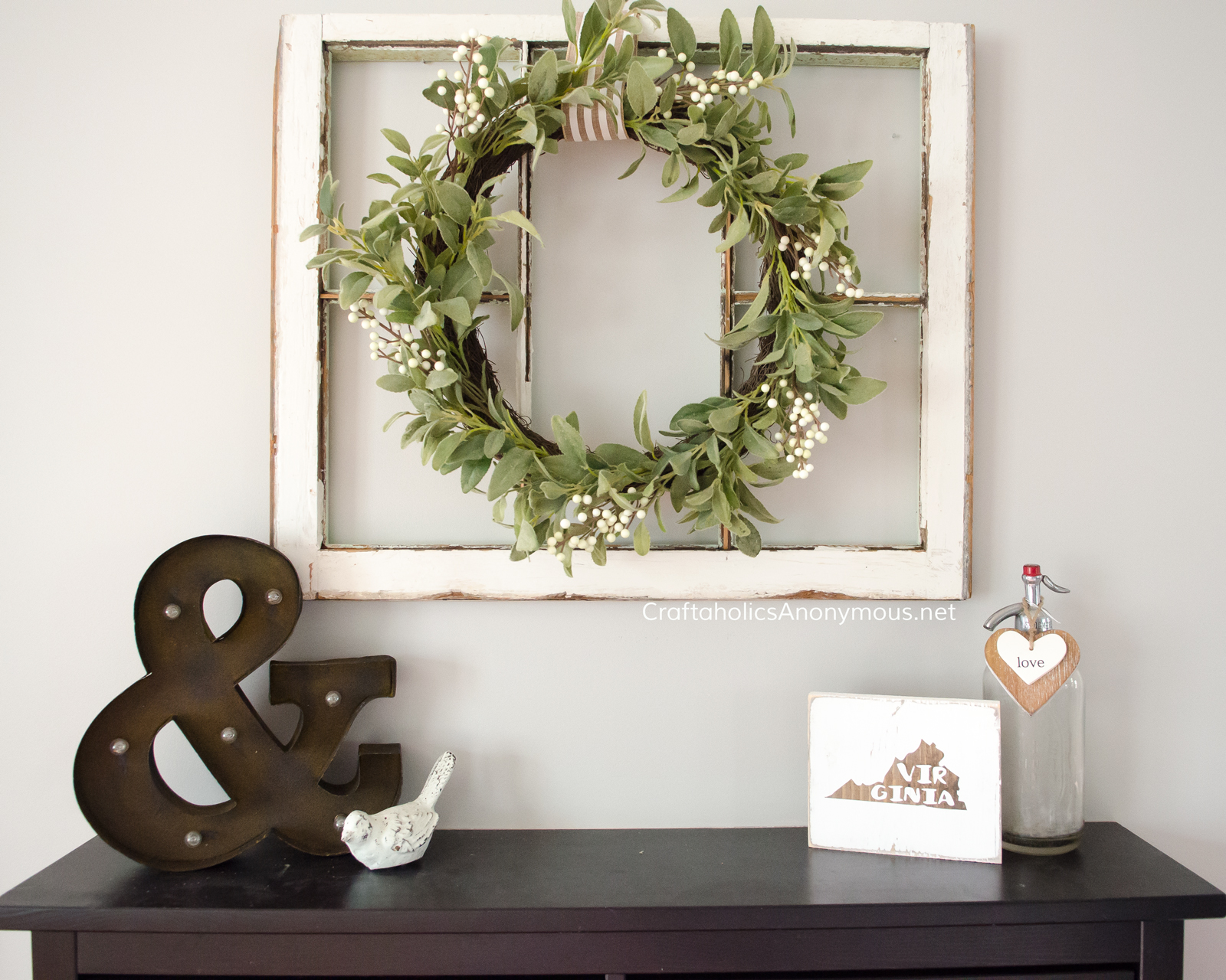 Simple Modern Farmhouse Valentine Decor for Small Space