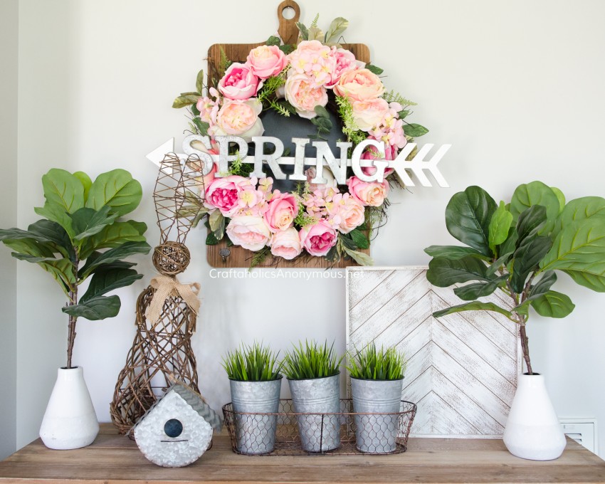 DIY Spring Decor and decorating ideas || Spring vignette