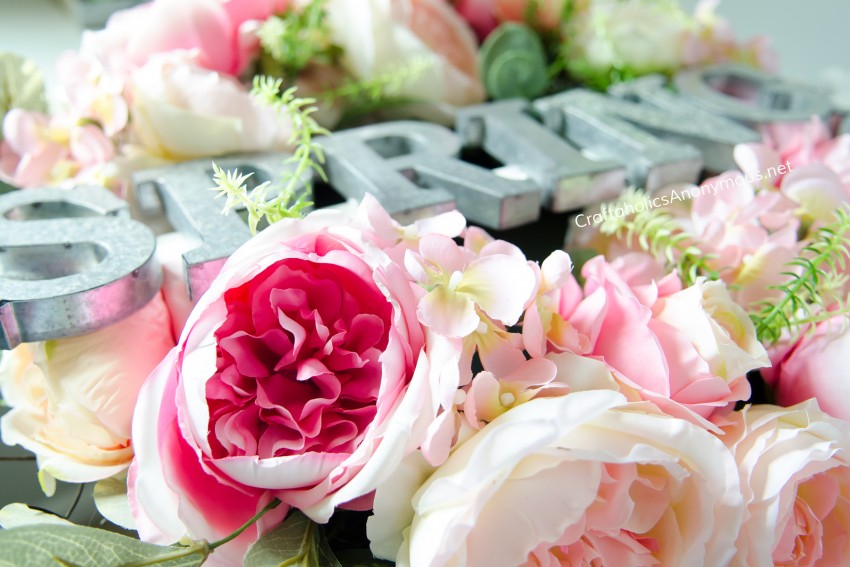 Crafting with silk flowers 