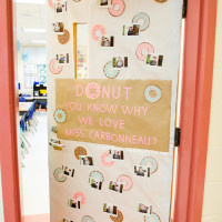 Teacher Appreciation Donut Door Decor idea