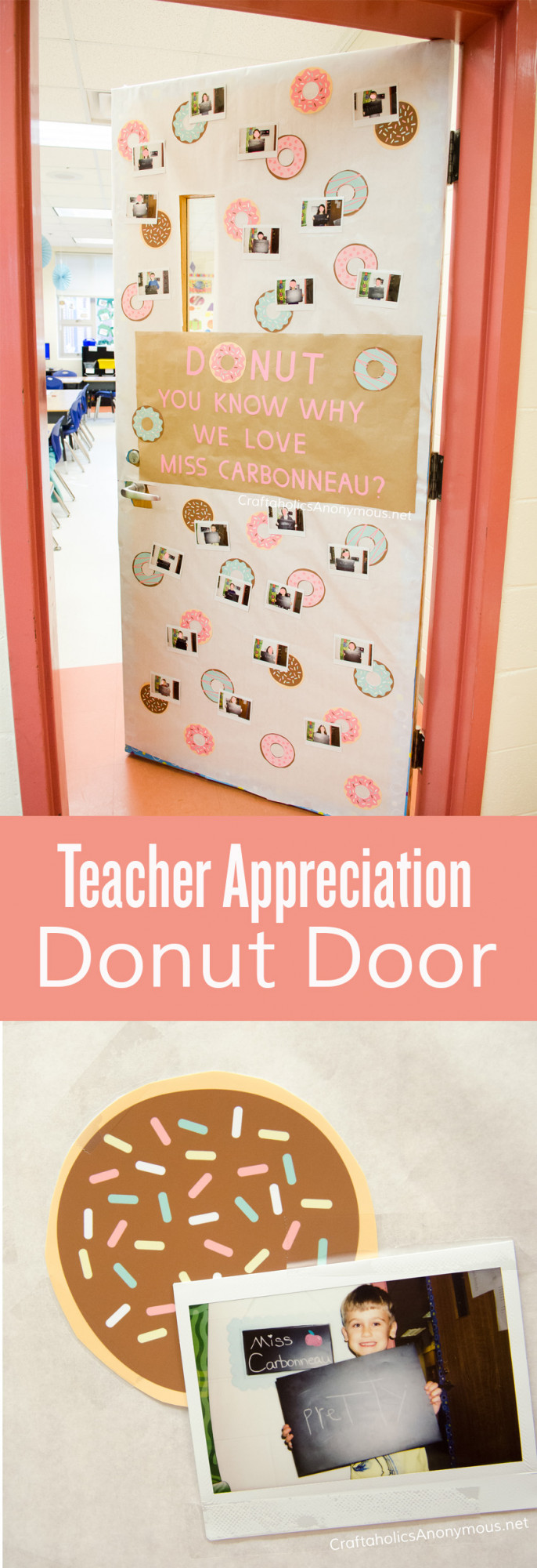 teacher appreciation door collage