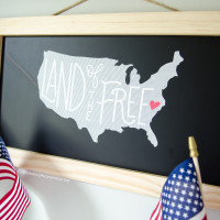 Easy Farmhouse 4th of July Sign