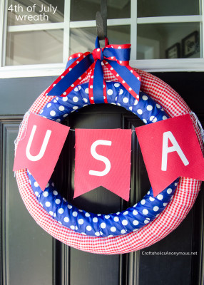 4th of July Wreath DIY tutorial