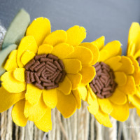 sunflower wreath