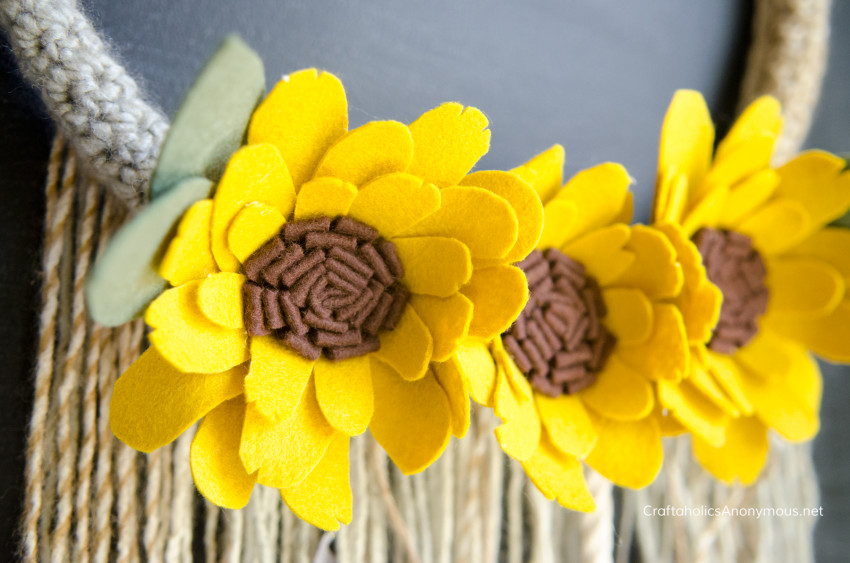 Sunflower Wreath DIY Fall craft