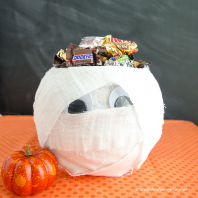 Halloween Mummy Candy Bowl