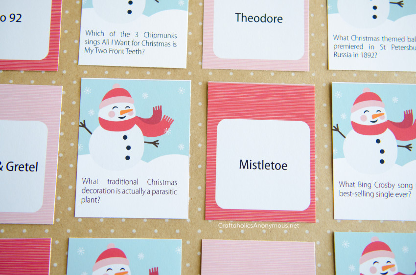 Christmas Game Printable :: Great for Christmas parties, holiday gatherings, family, kids