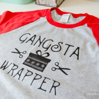 Gangsta Wrapper DIY Christmas Shirt
