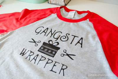 Gangsta Wrapper DIY Christmas Shirt