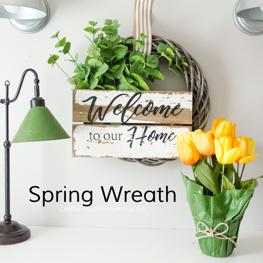Farmhouse Spring Wreath DIY :: easy wreath tutorial Farmhouse Spring Wreath DIY :: easy wreath tutorial