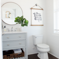 DIY Powder Room Makeover