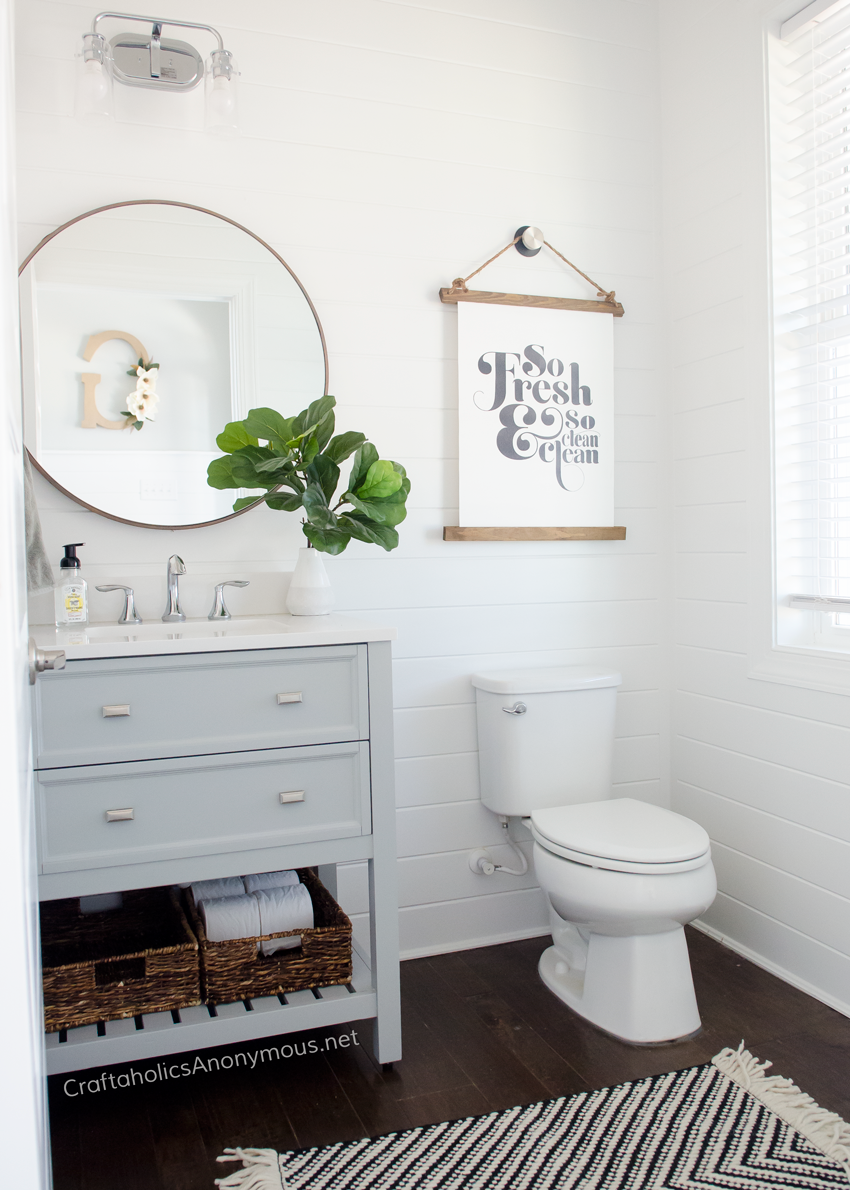 DIY Powder Room Makeover